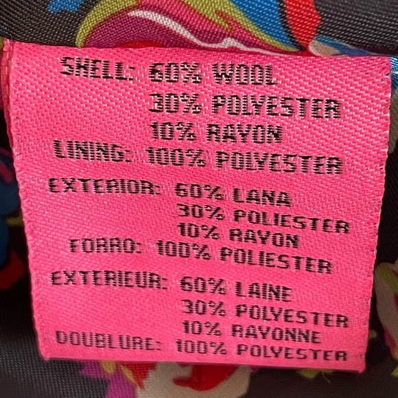 Betsey Johnson coat pea sz 8 charcoal gray fully lined - Picture 8 of 10